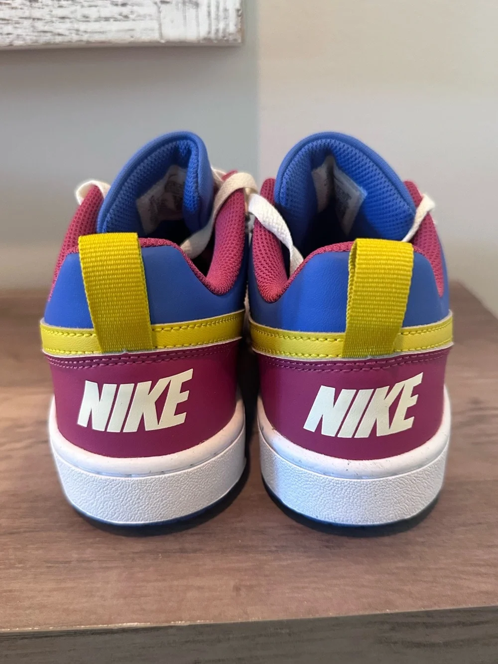 Nike Court Borough Low Recraft BG Sweet Beet Bright Citron Sneakers NIB Youth 6Y
